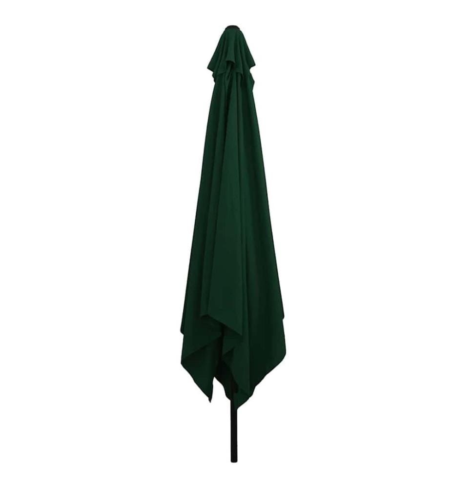 Garten-Sonnenschirm Grün 295 x 295 x 245 cm Polyester und Stahl
