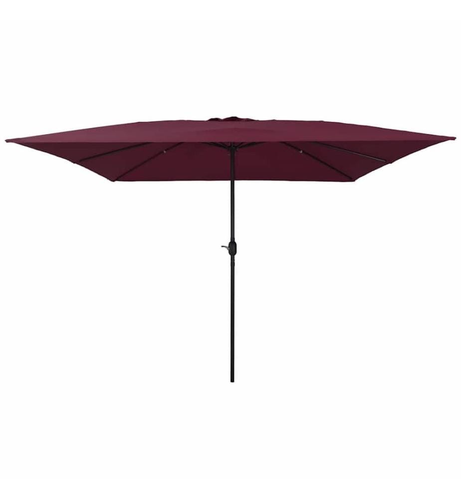 Garten-Sonnenschirm Bordeauxrot 295 x 295 x 245 cm