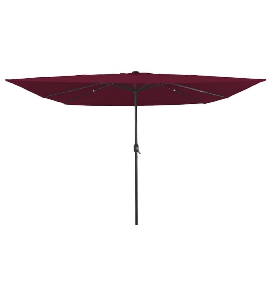 Garten-Sonnenschirm Bordeauxrot 295 x 295 x 245 cm