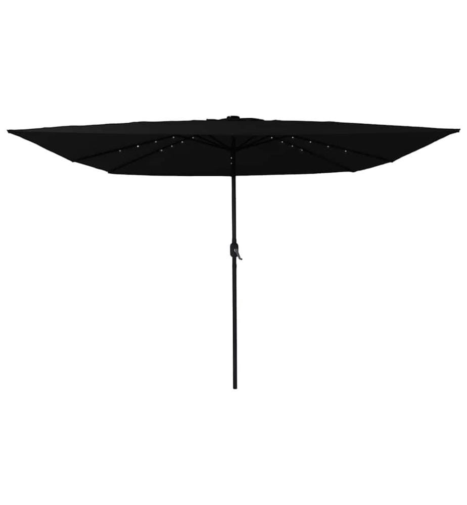 Garten-Sonnenschirm Schwarz 295 x 295 x 245 cm
