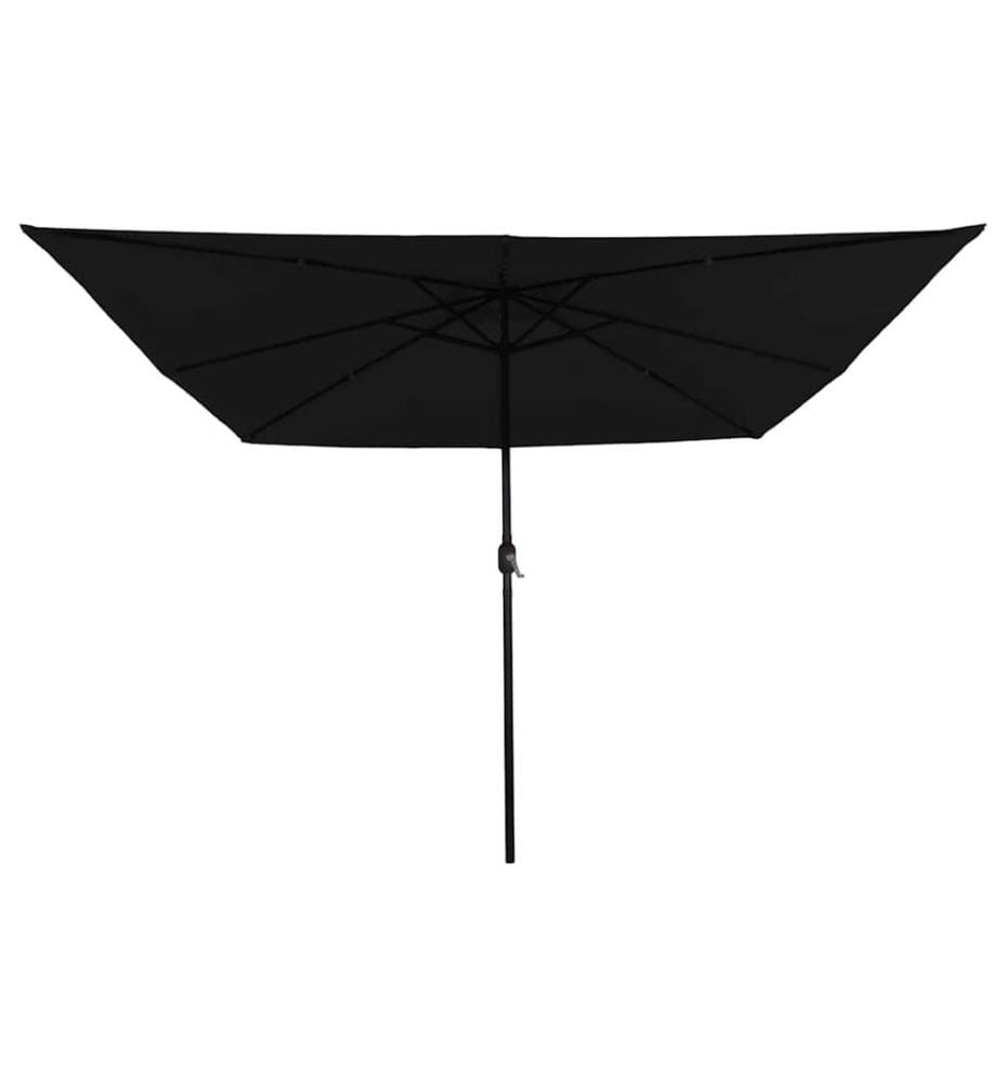 Garten-Sonnenschirm Schwarz 295 x 295 x 245 cm