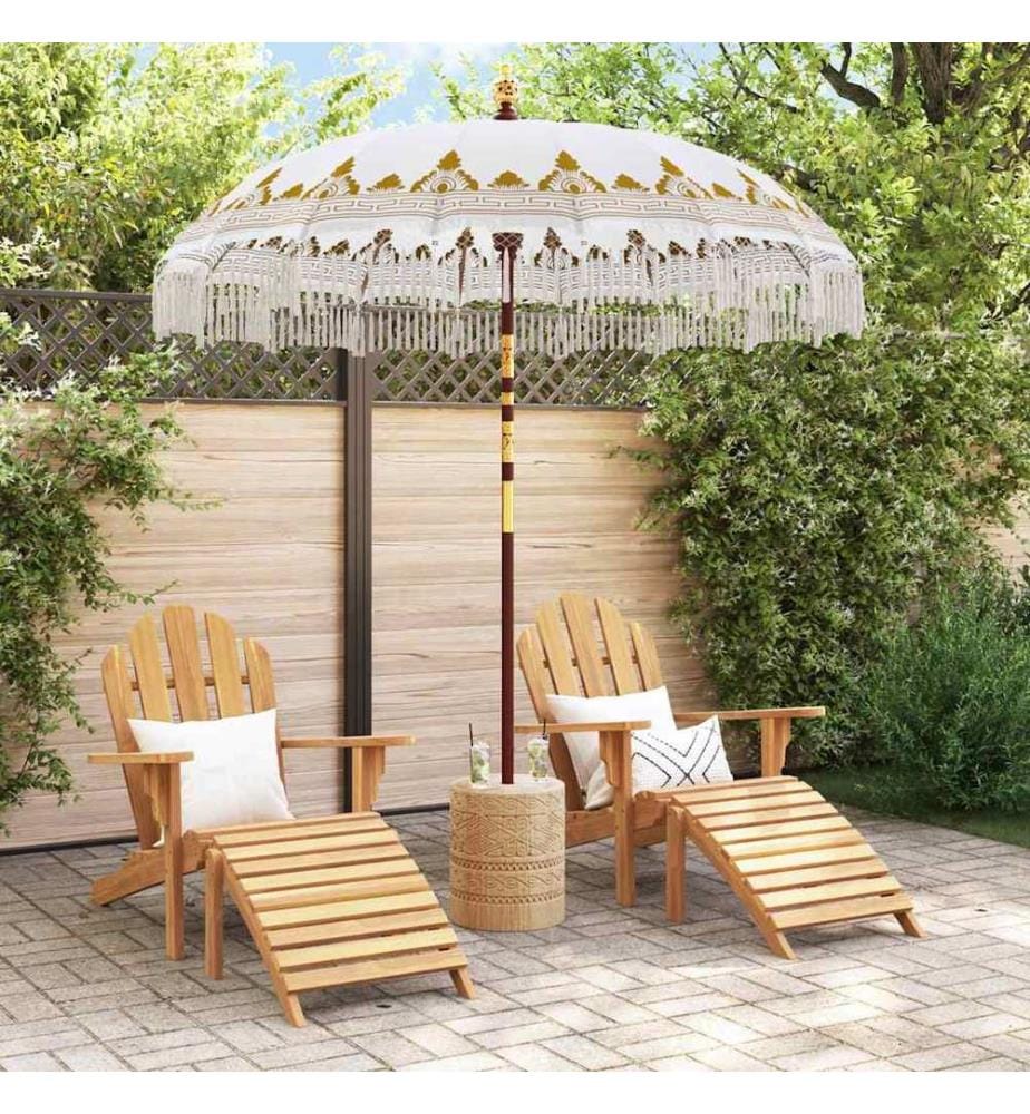 Balinesischer Sonnenschirm Creme 215 x 215 x 260 cm