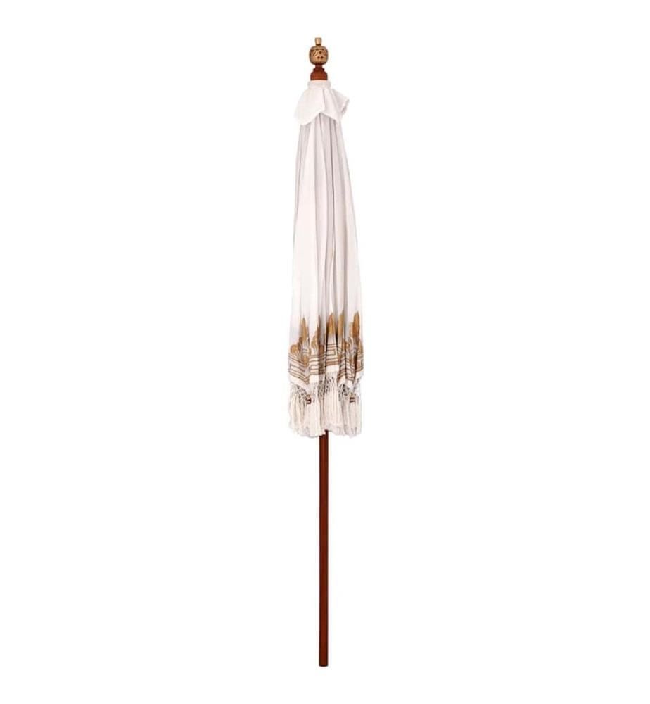 Balinesischer Sonnenschirm Creme 215 x 215 x 260 cm