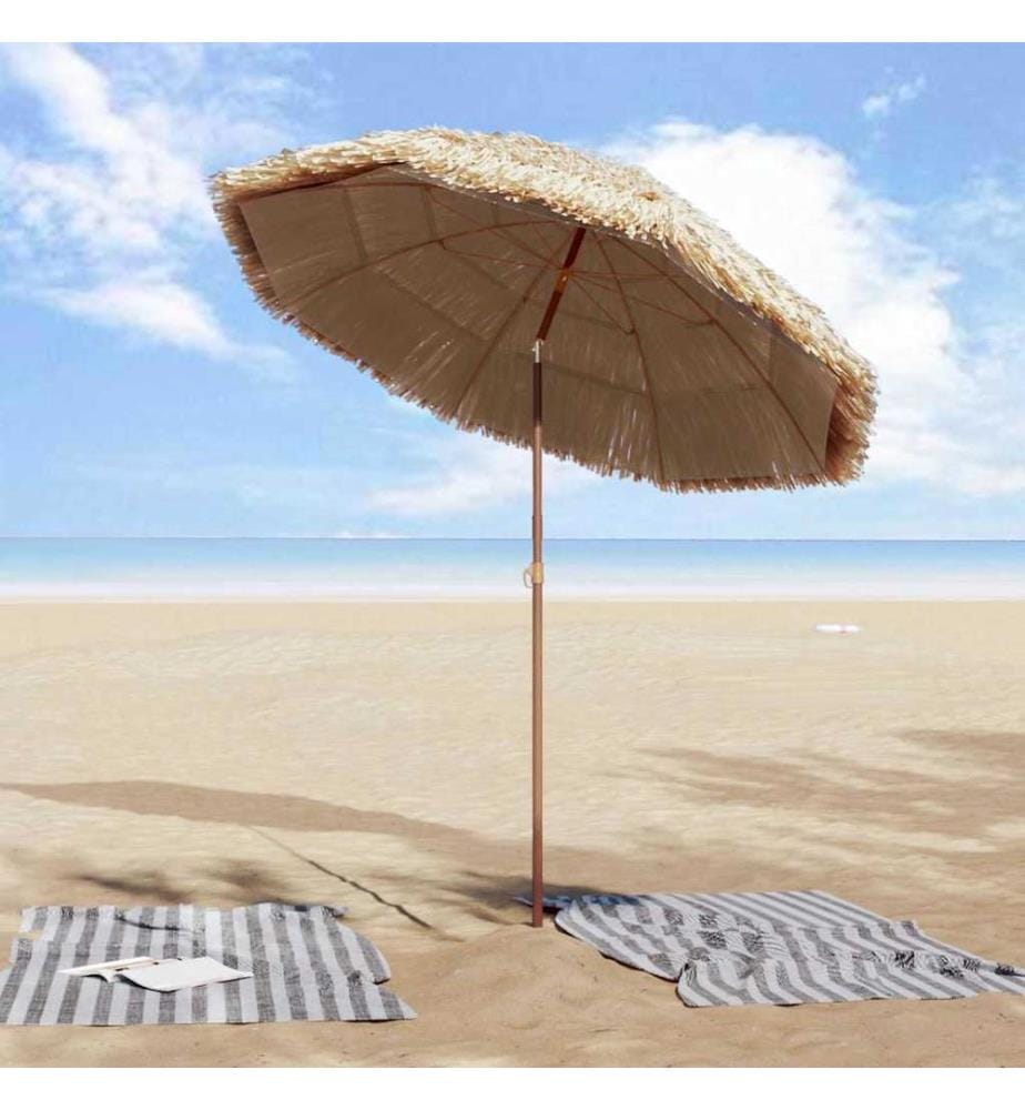 Garten-Sonnenschirm Natur 160 x 160 x 196 cm