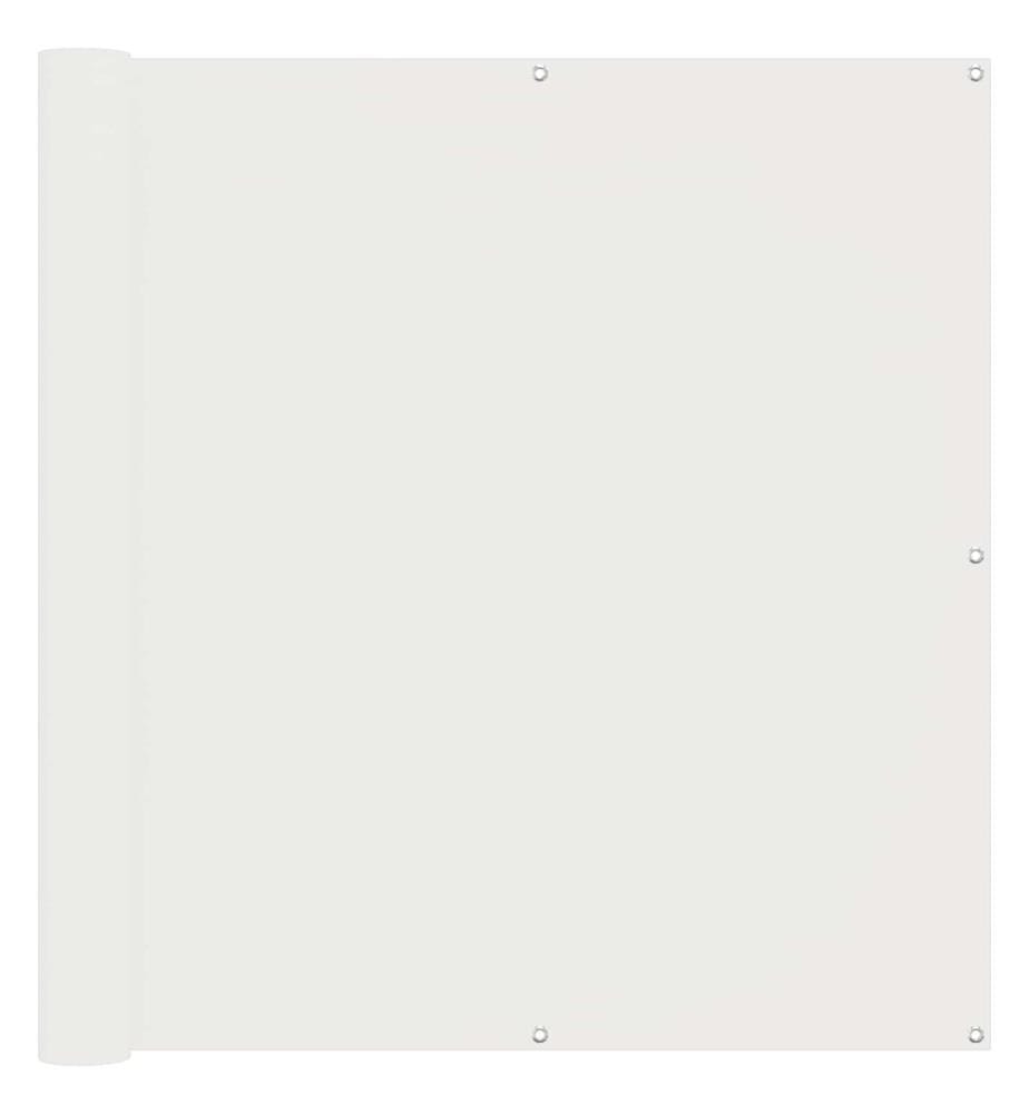 Balkonsichtschutz Weiss 110 x 1000 cm Oxford-Stoff