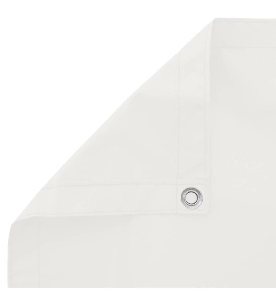 Balkonsichtschutz Weiss 120 x 200 cm