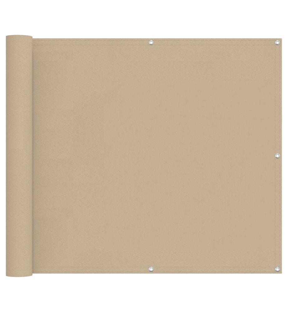 Balkonsichtschutz Beige 100 x 300 cm Oxford-Stoff