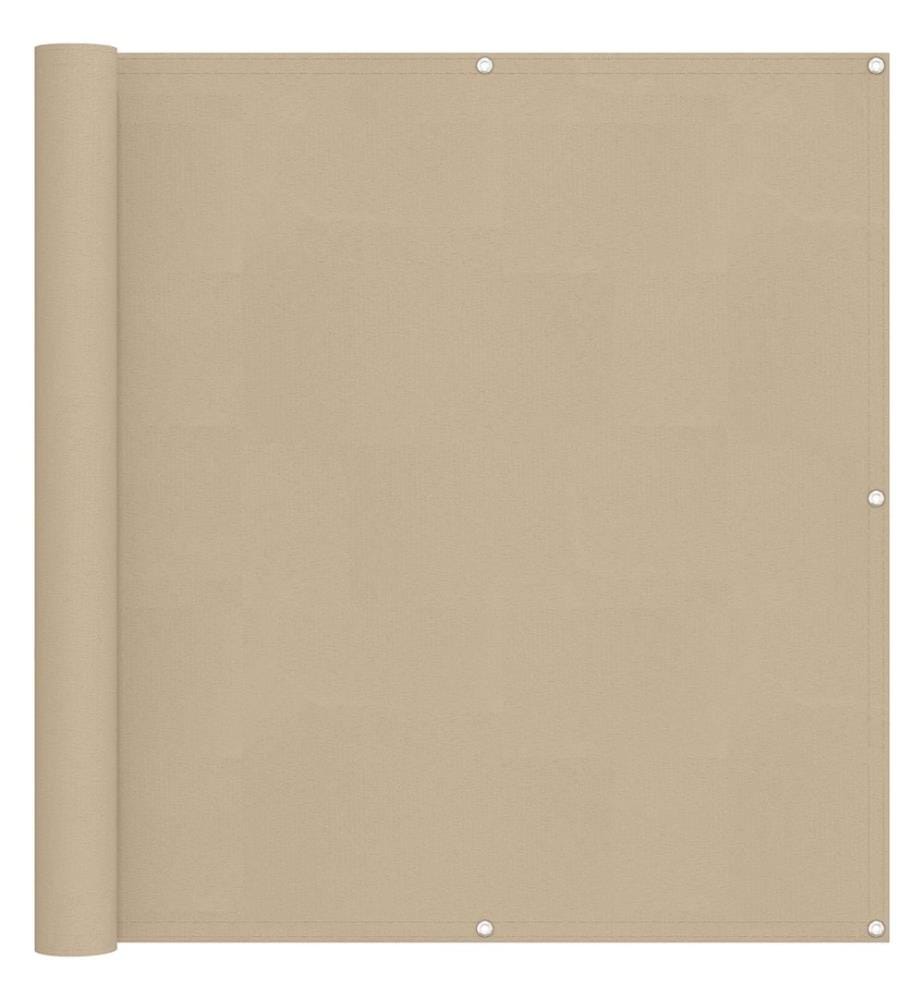 Balkonsichtschutz Beige 110 x 500 cm Oxford-Stoff