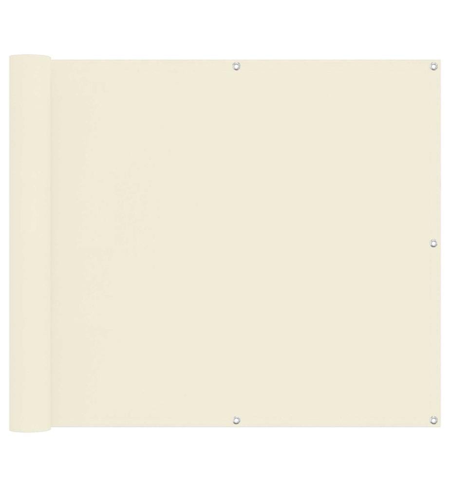 Balkonsichtschutz Creme 100 x 700 cm Oxford-Stoff