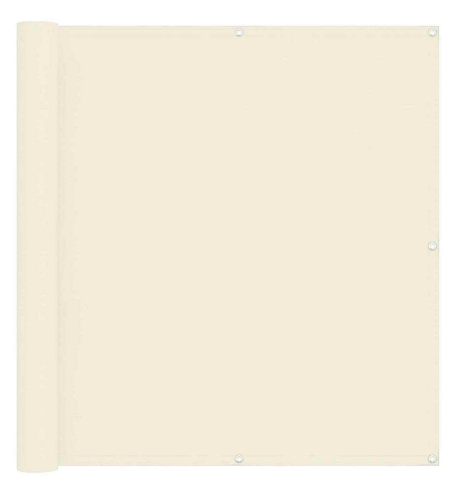 Balkonsichtschutz Creme 110 x 800 cm Oxford-Stoff