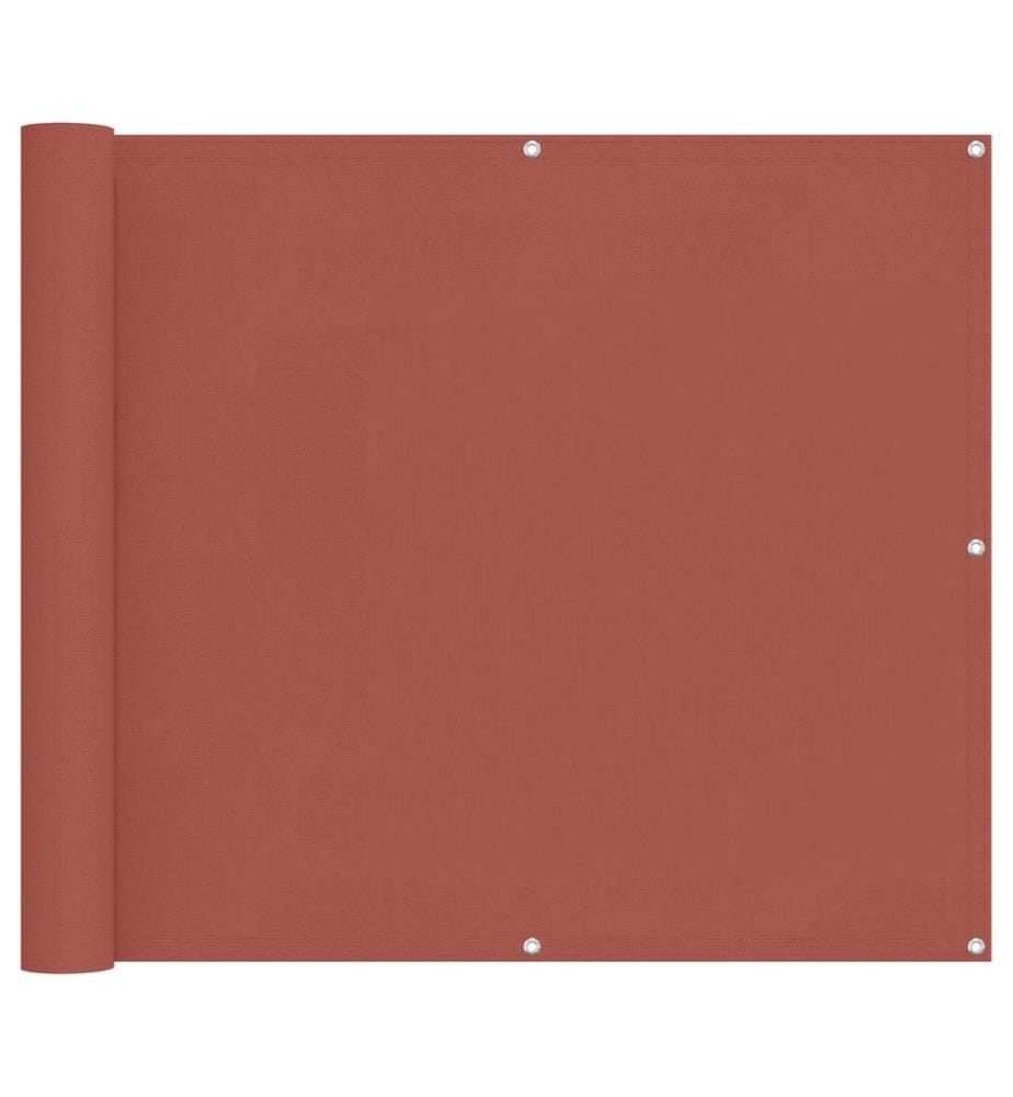 Écran de balcon Terre cuite 100 x 200 cm Tissu Oxford