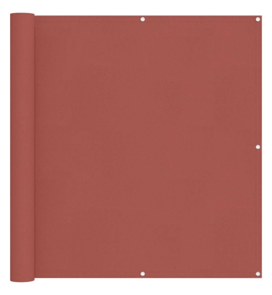 Balkonsichtschutz Terrakotta 110 x 200 cm Oxford-Stoff
