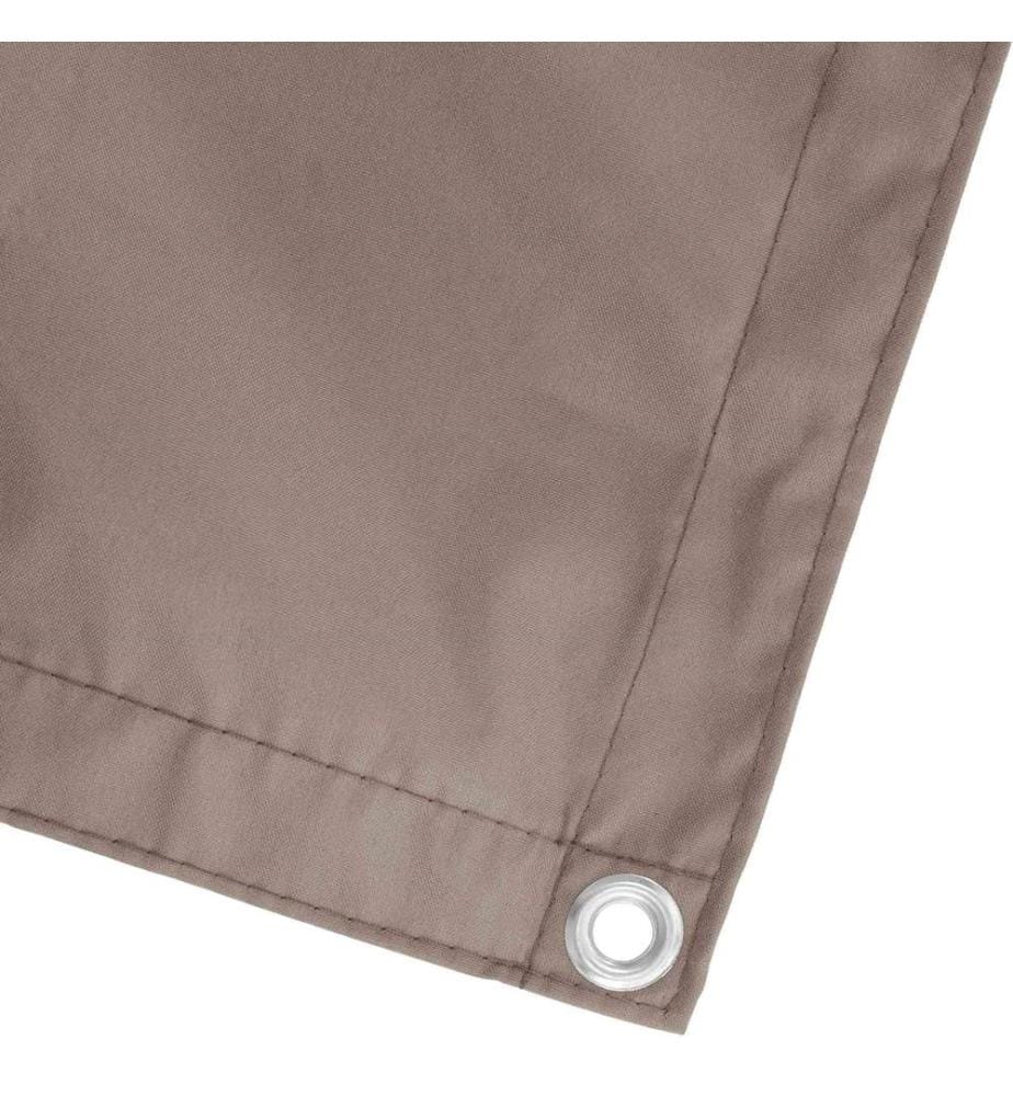 Balkonsichtschutz Taupe 100 x 600 cm Oxford-Stoff