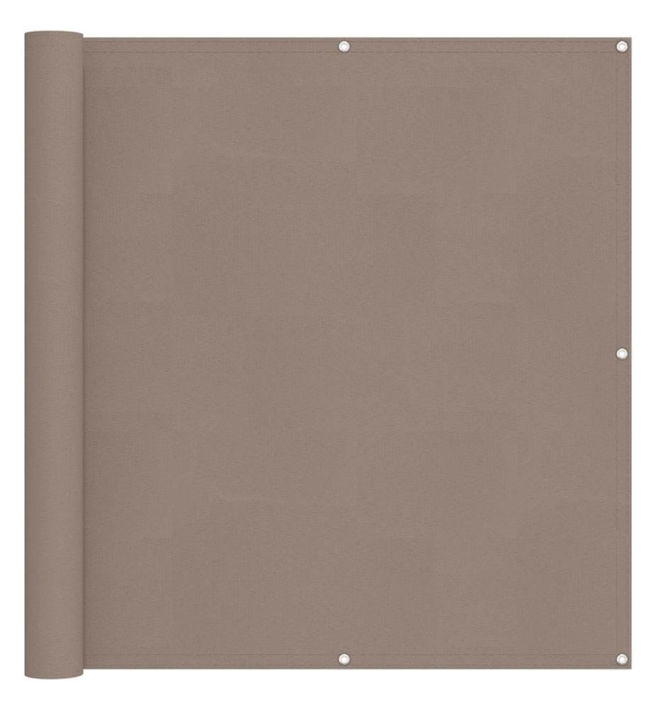 Balkonsichtschutz Taupe 110 x 800 cm Oxford-Stoff