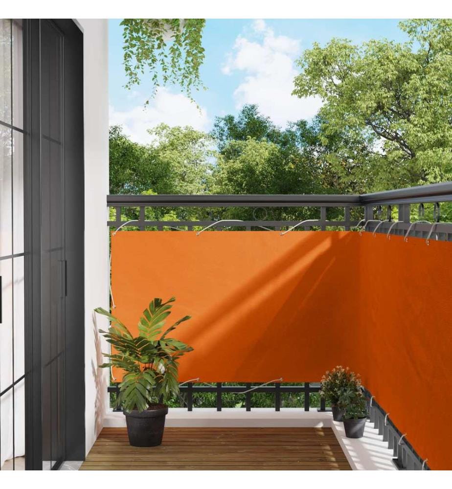 Balkonsichtschutz Orange 100 x 600 cm Oxford-Stoff