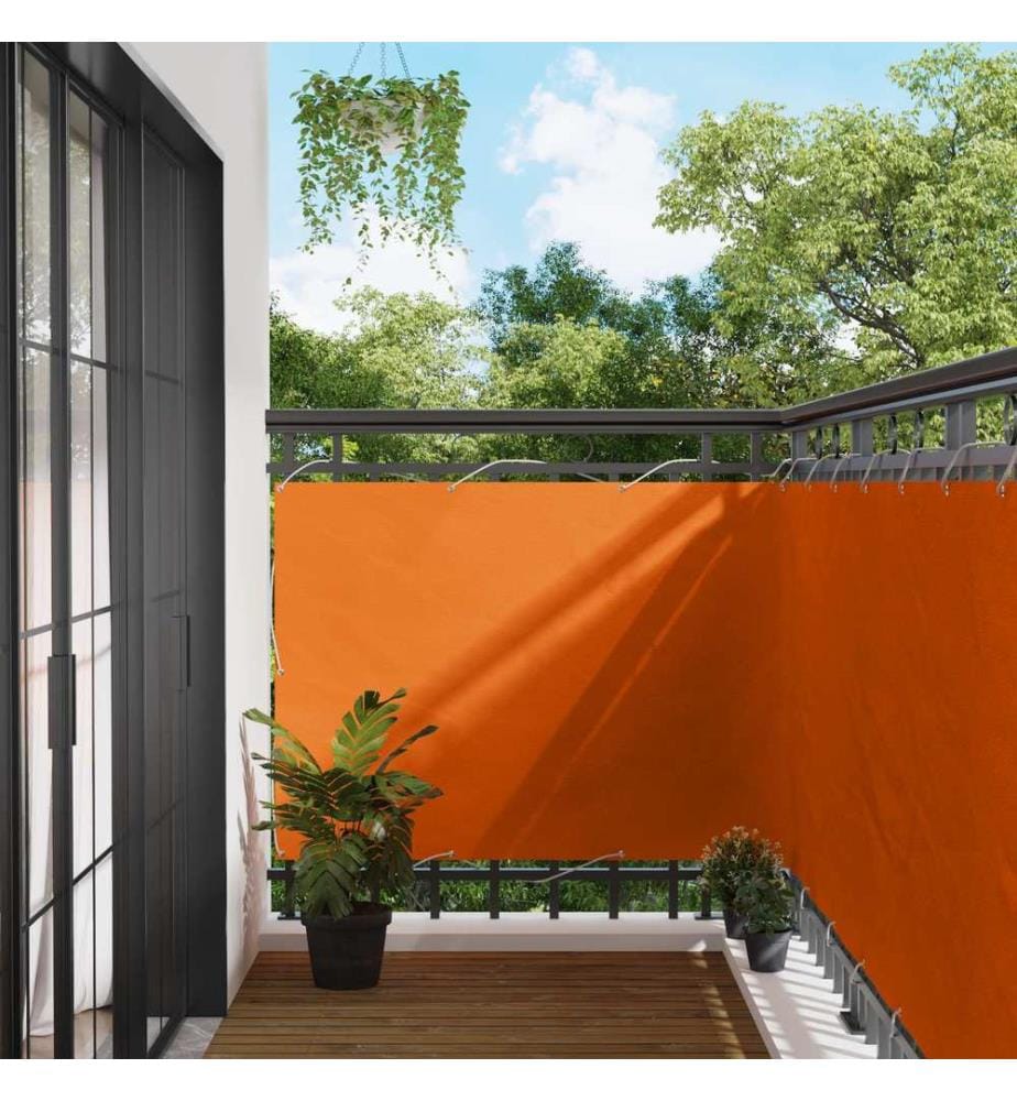 Balkonsichtschutz Orange 110 x 300 cm Oxford-Stoff