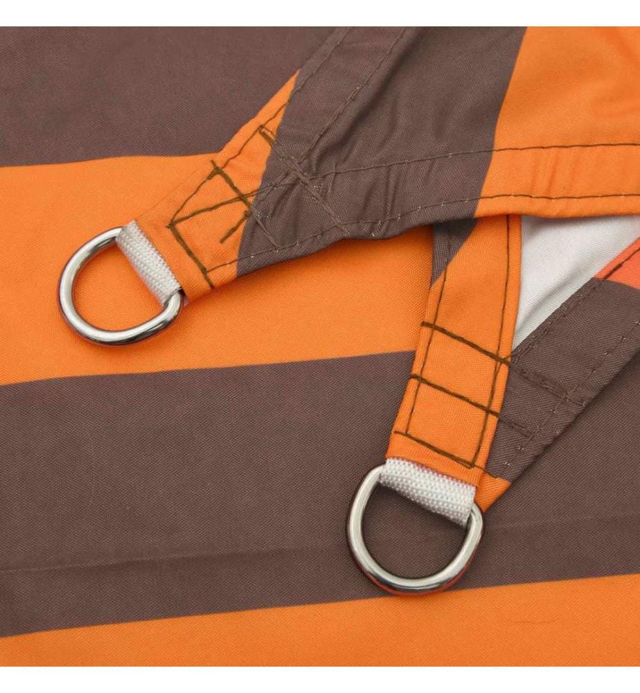 Sonnensegel Orange und Braun 4 x 4 x 4 m 100 % Polyester Oxford