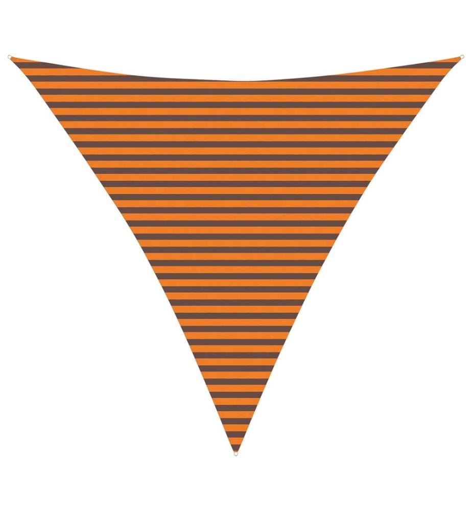 Sonnensegel Orange und Braun 4,5 x 4,5 x 4,5 m