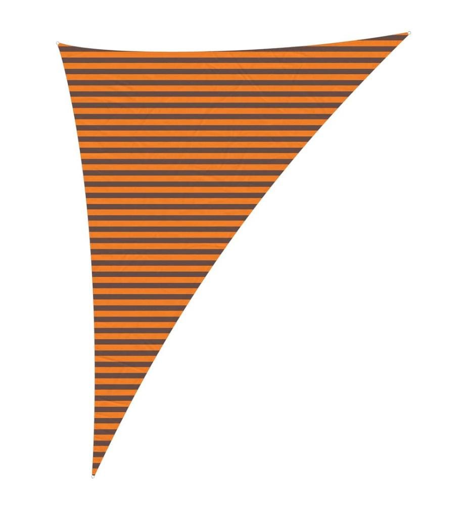 Voile d'ombre Orange et marron 4 x 5 x 6,4 m