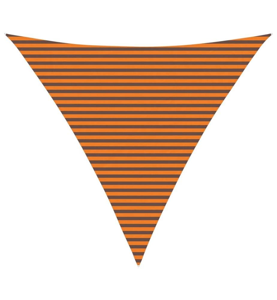 Sonnensegel Orange und Braun 6 x 6 x 6 m 100 % Polyester Oxford