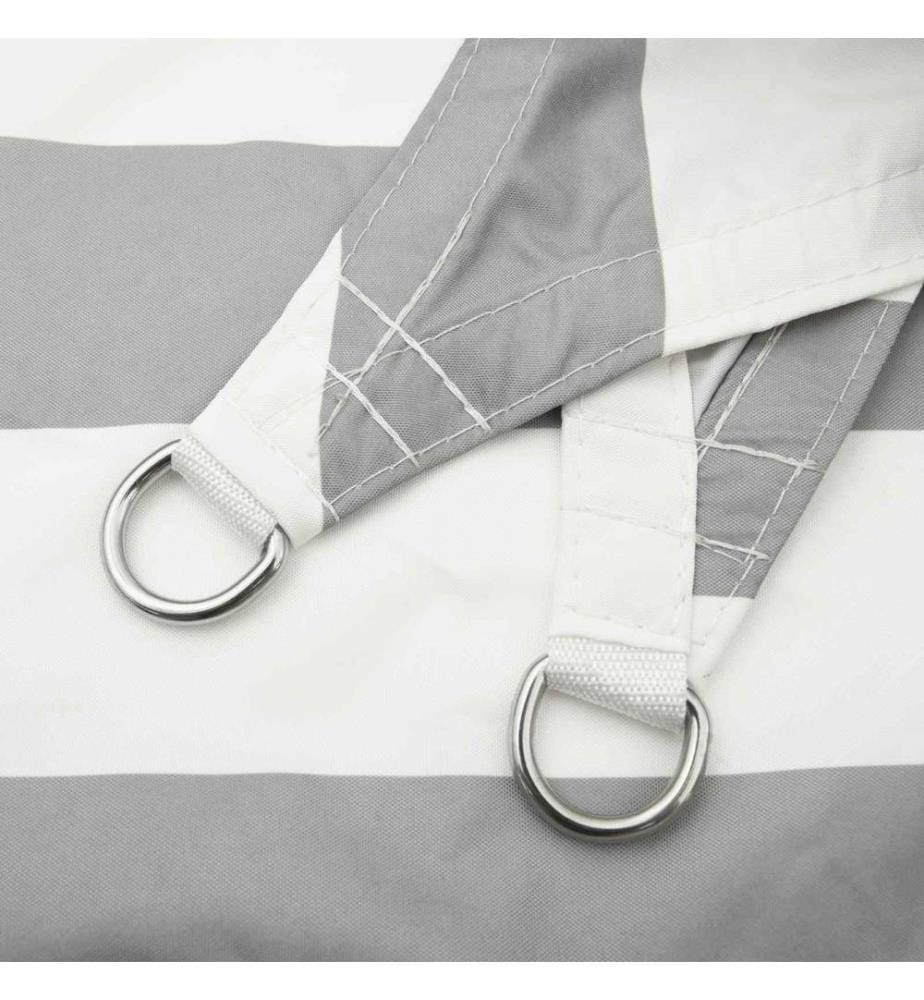 Sonnensegel Hellgrau und Weiss 3 x 4 x 5 m