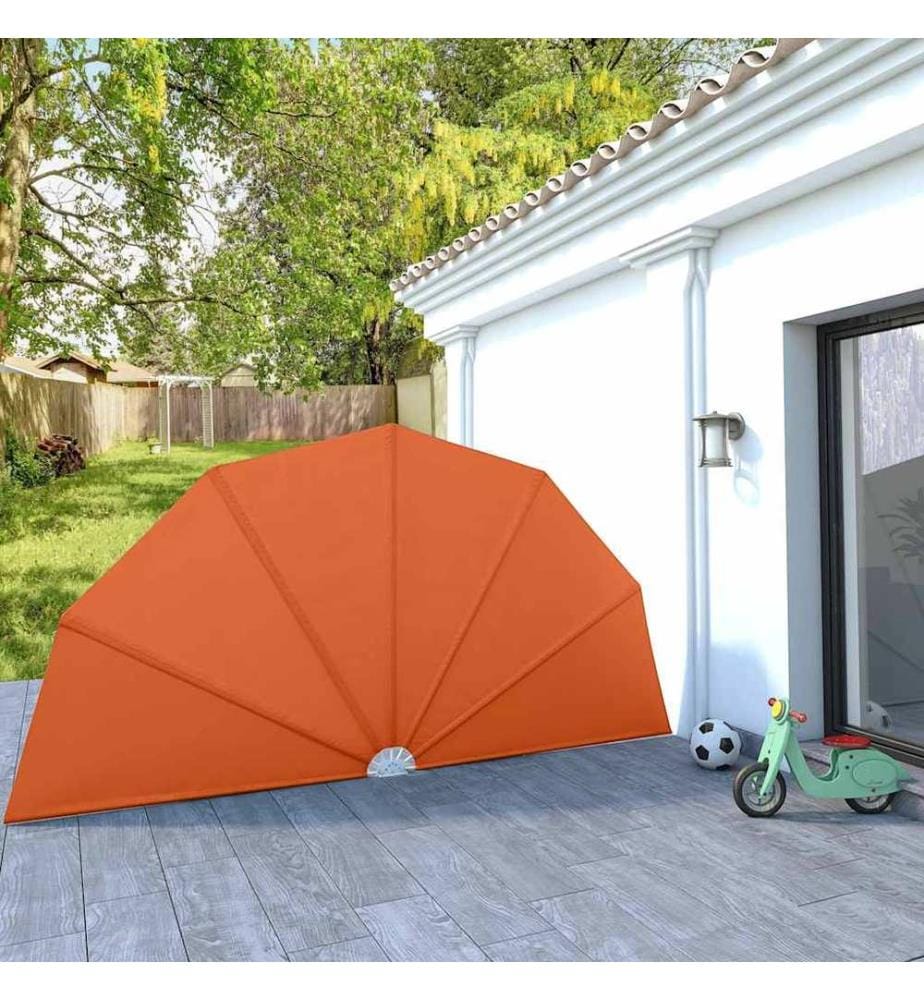 Faltbarer Terrassen-Seitenfächer Terracotta-Rot 200 cm