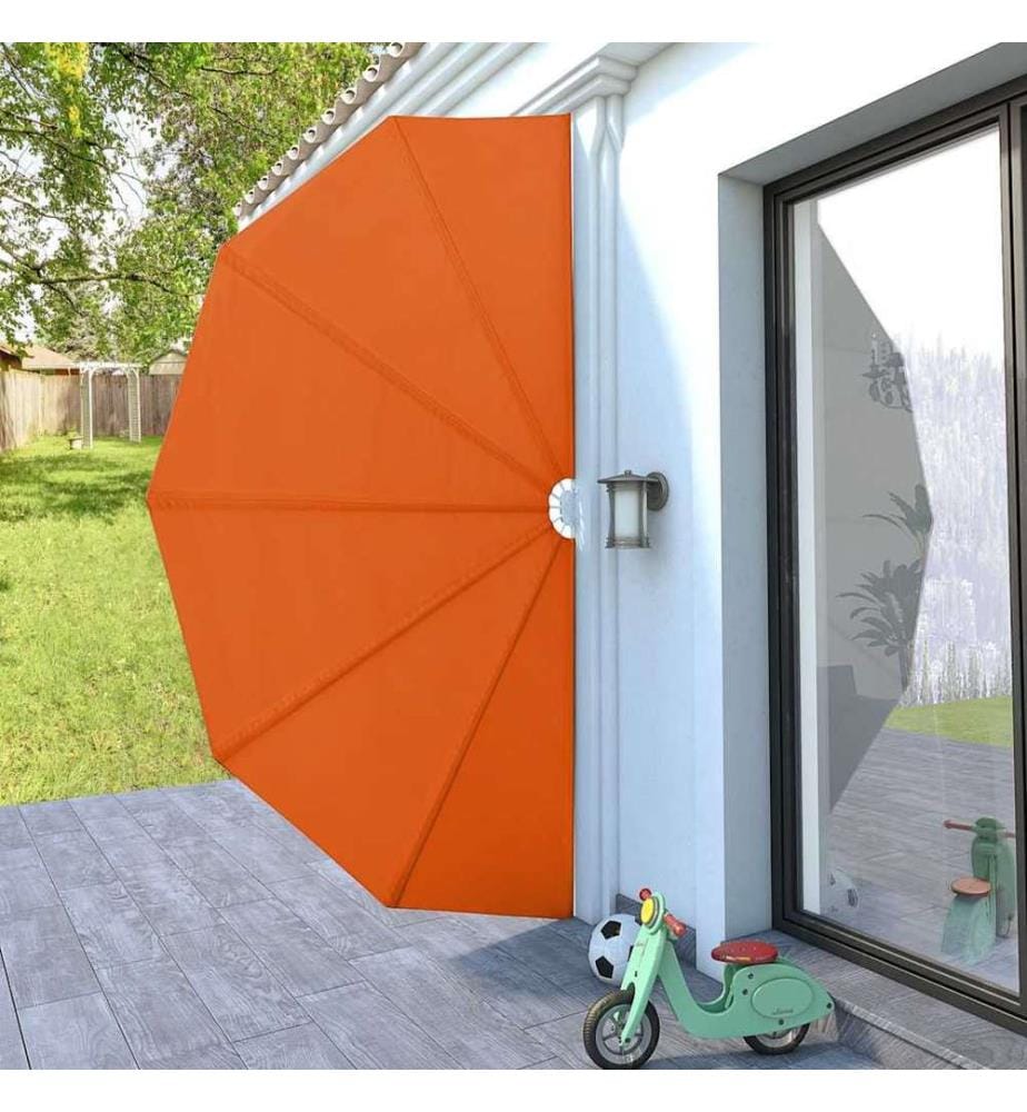 Faltbarer Terrassen-Seitenfächer Terracotta-Rot 200 cm