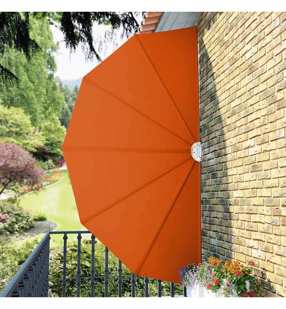 Faltbarer Terrassen-Seitenfächer Terracotta-Rot 200 cm