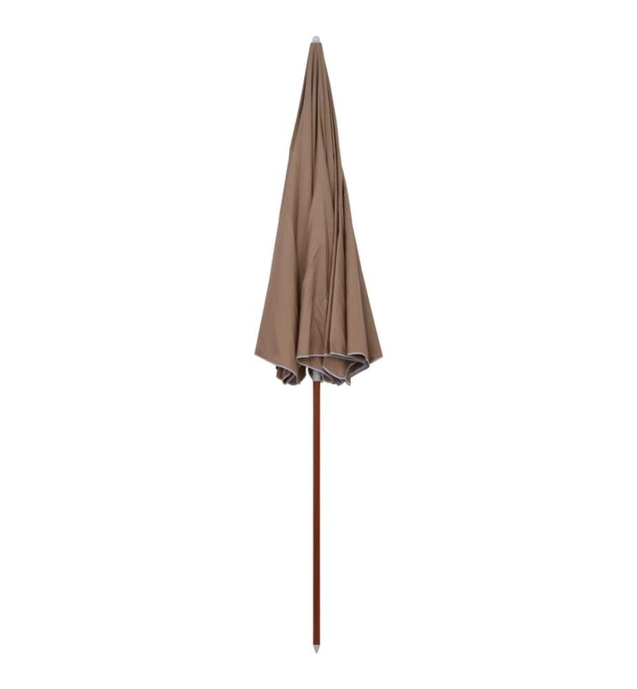 Sonnenschirm mit Stahl-Mast 300 cm Taupe