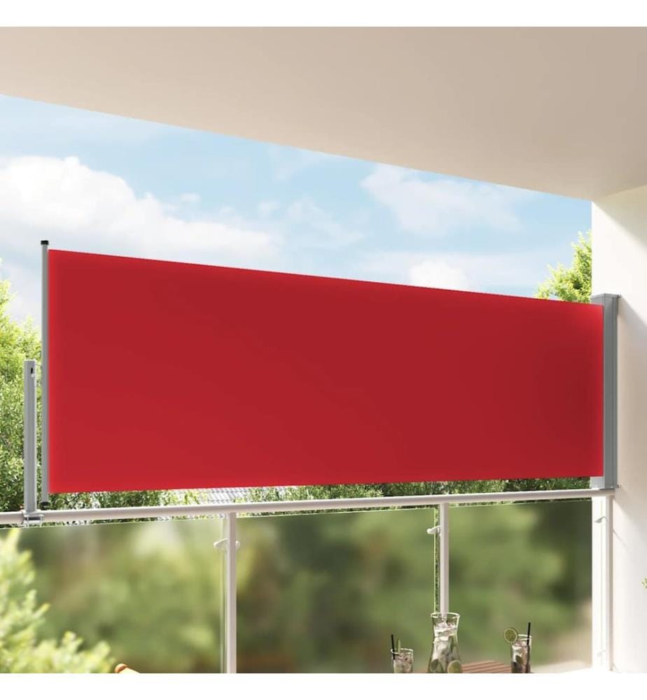 Ausziehbare Seitenmarkise 120x300 cm Rot
