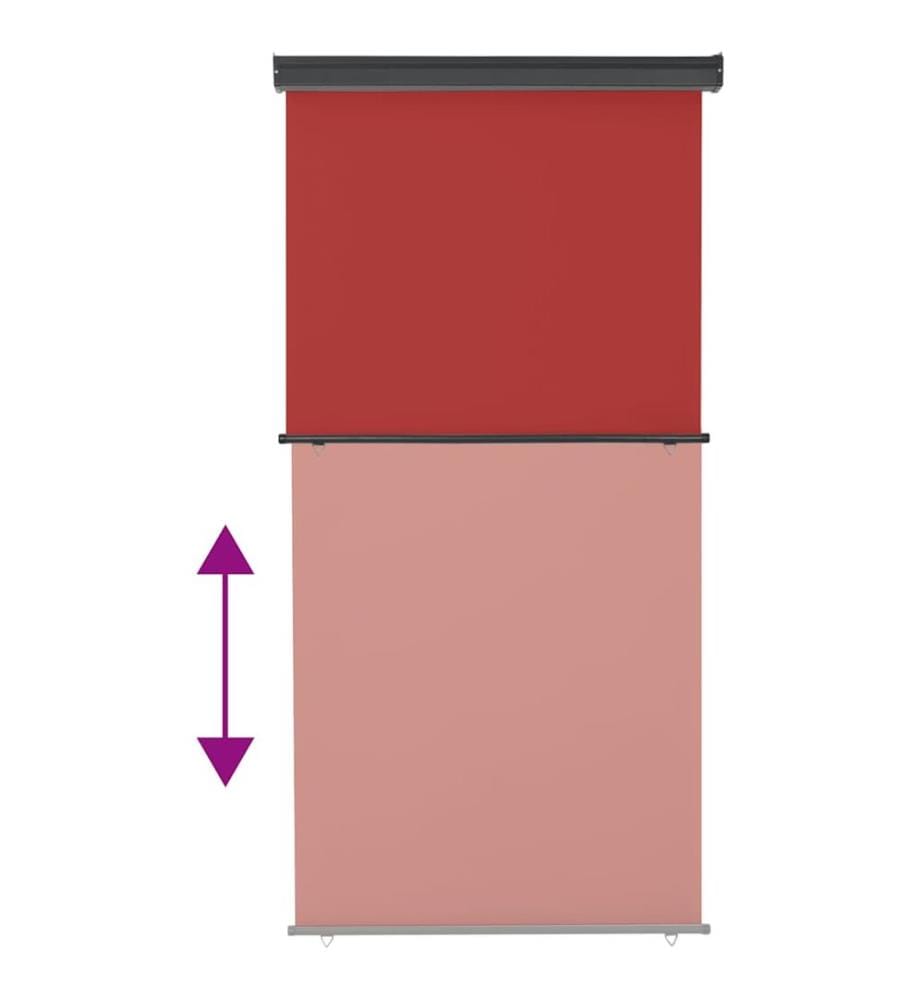 Balkon-Seitenmarkise 125x250 cm Rot