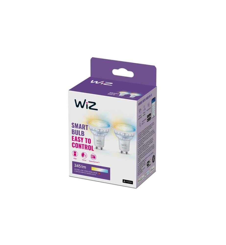 WIZ - Leuchtmittel 50W GU10 Tunable White Doppelpack