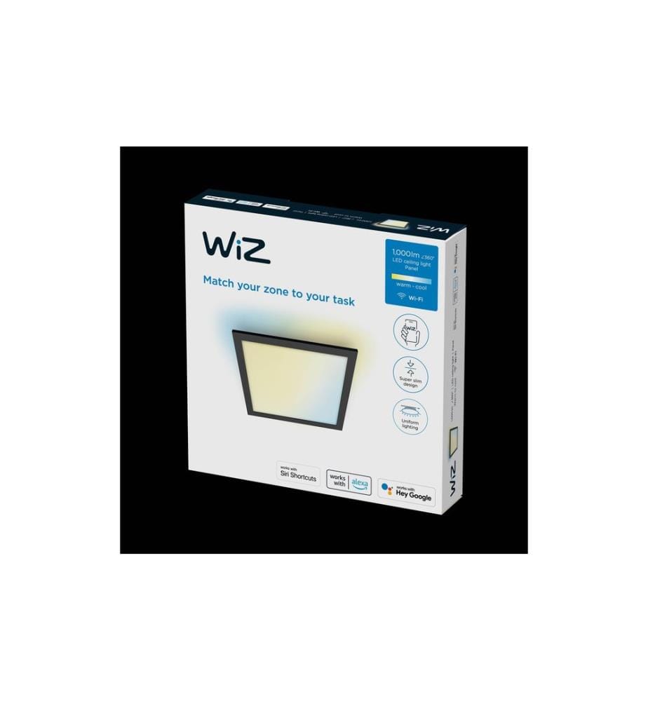 WIZ - Panel Tunable White Plafonnier noir 1000 lm
