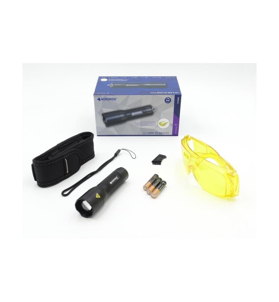 NORDRIDE - Lampe de poche Spot UV 365 A Set, IP65