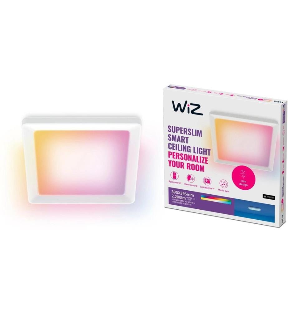 WIZ - Quadratische Panelleuchte 17 W weiss