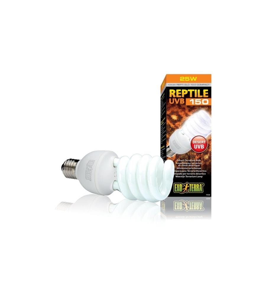 Exo Terra - Lampe pour terrarium Reptile UVB150 E27, 25W, 19.3 cm