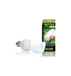 Exo Terra - Lampe pour terrarium Reptile UVB100 E27, 25W, 19.4 cm
