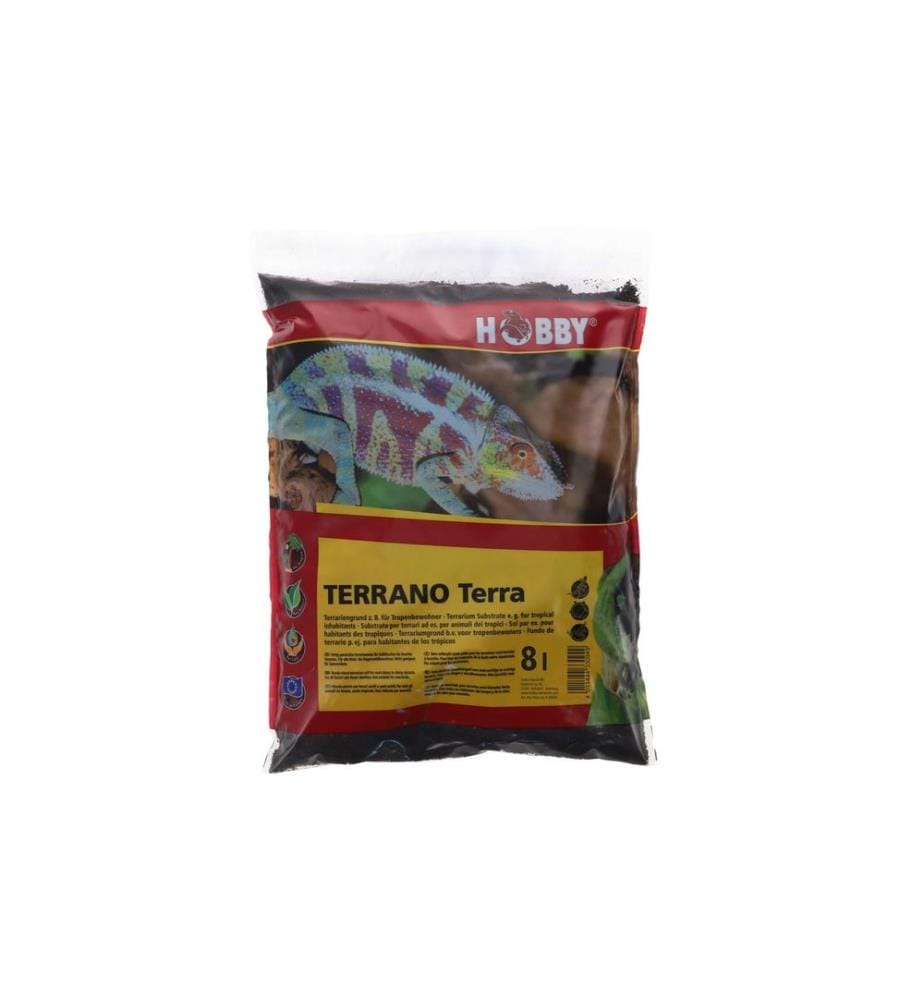 Hobby Terraristik - Substrat de sol Terrano Terra, 8 l