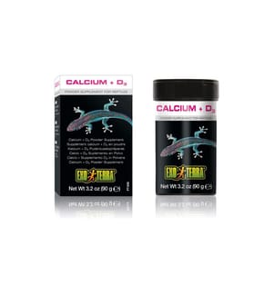 Exo Terra - Préparation supplémentaire Calcium +D3, 90 g