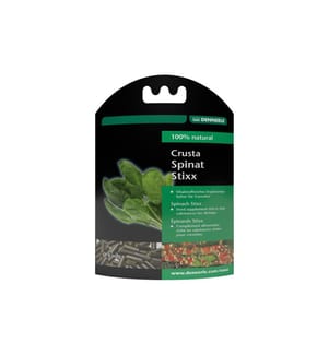 DENNERLE - Aliment complémentaire Crusta Épinards Stixx, Ø 4 mm, 30 g