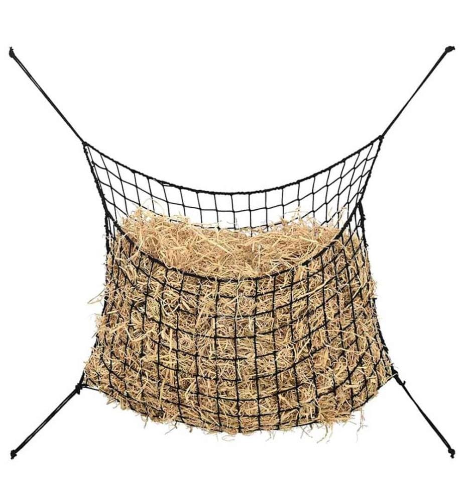 Heunetze 2 Stk. Rechteckig Schwarz 90x60 cm PP