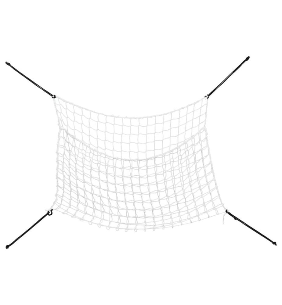 Heunetze 2 Stk. Rechteckig Weiss 90x60 cm PP