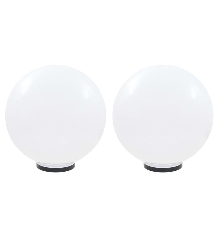 LED-Gartenleuchten 2 Stk. Kugelförmig 50 cm PMMA