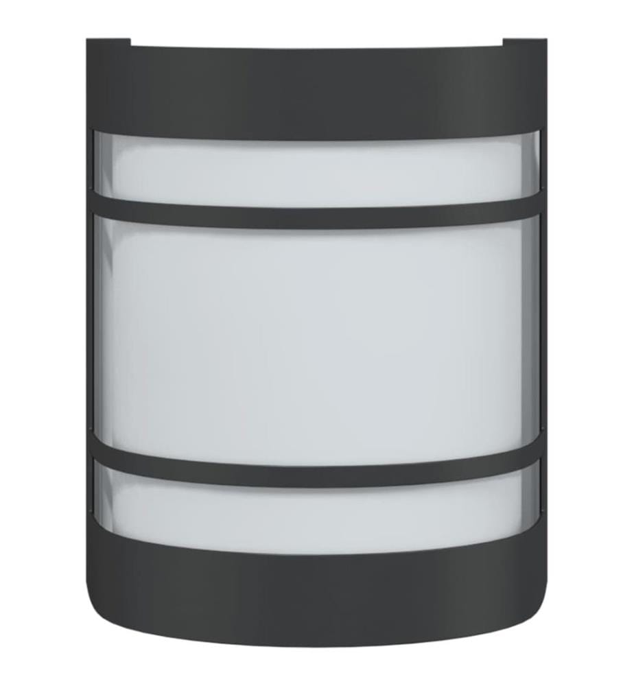 Aussenwandleuchte Schwarz Edelstahl