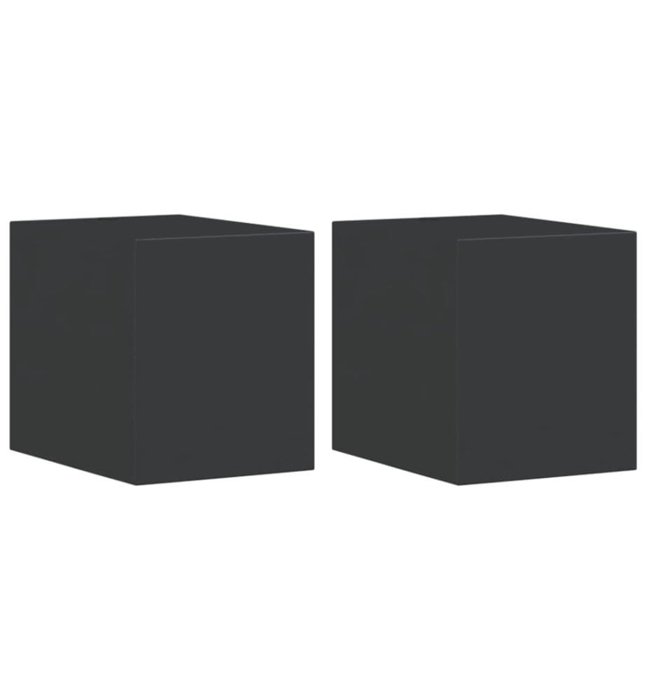 Appliques murales extérieur 2 pcs aluminium moulé sous pression