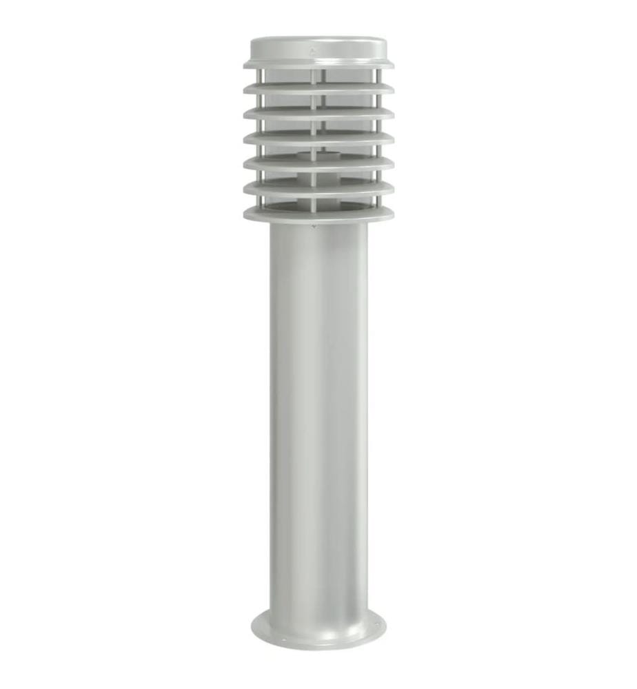Wegeleuchten 3 Stk. Silbern 60 cm Edelstahl