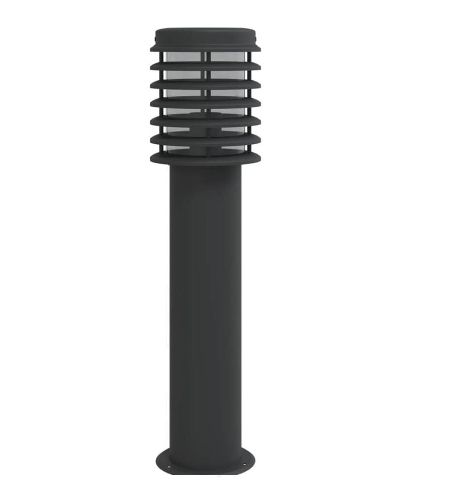 Wegeleuchte mit Steckdose Schwarz 60 cm Edelstahl