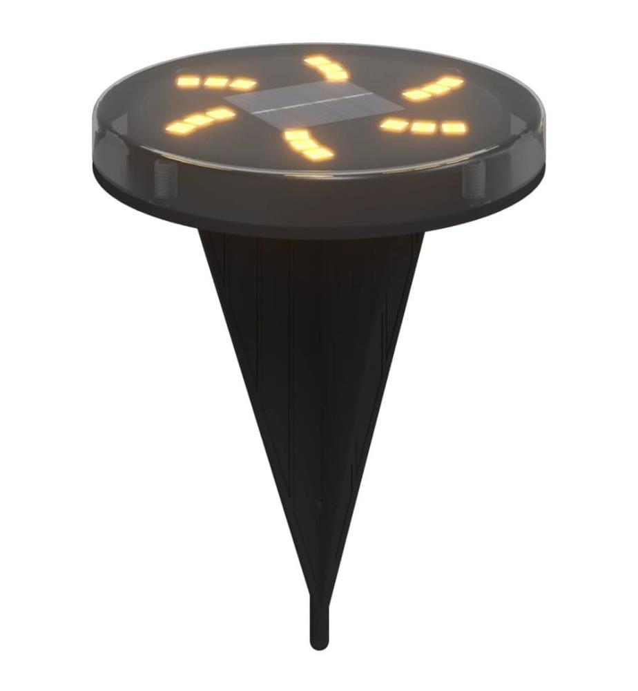 Solar-Bodenleuchten mit Erdspiess 12 Stk. Warmweiss