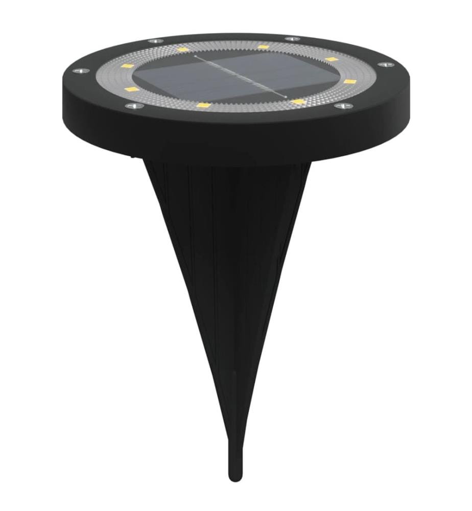 Solar-Bodenleuchten mit Erdspiess 12 Stk. Warmweiss