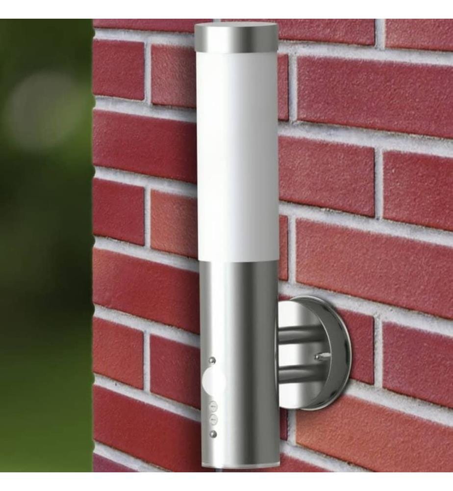 Aussenwandleuchte mit Bewegungsmelder Edelstahl